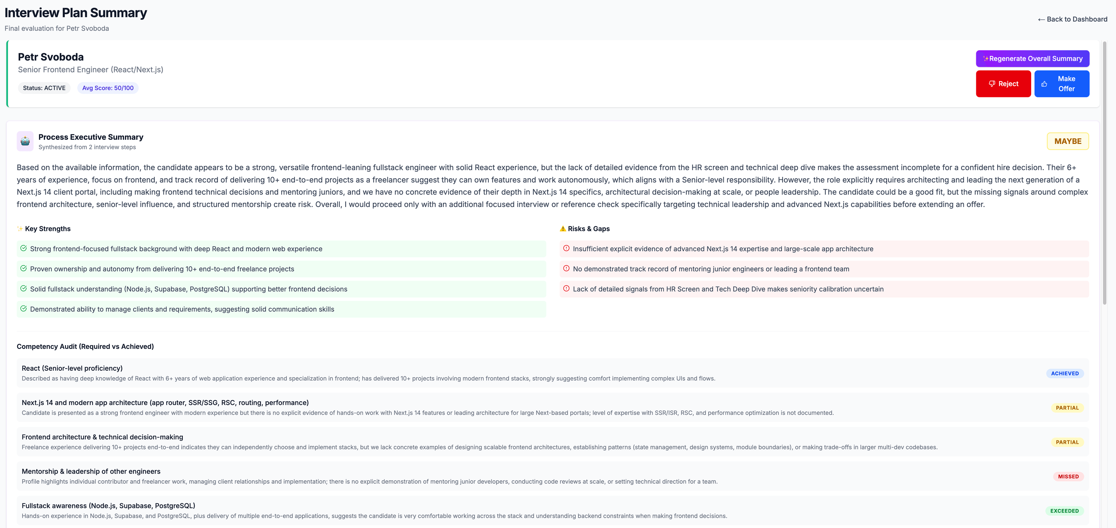 Structured Plan Overview